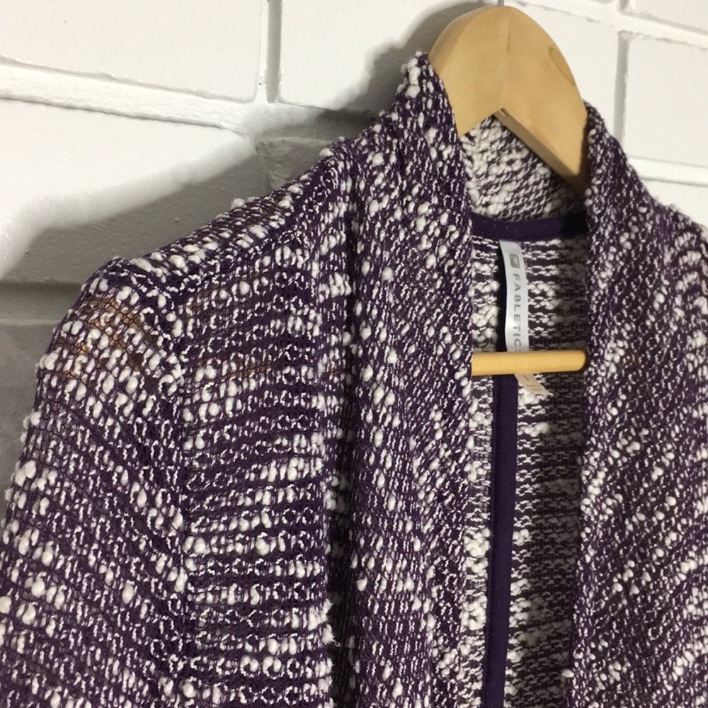 Fabletics | Purple “Moscow” Waterfall Cardigan - Picture 6 of 13